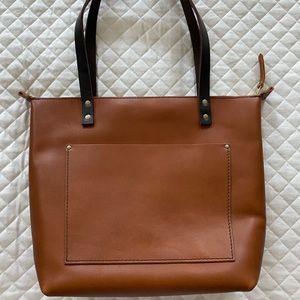 Portland leather tote